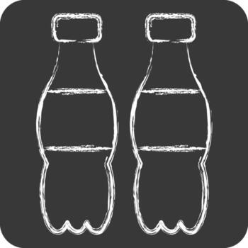 Icon Cola. related to Beverages symbol. chalk Style. design editable vector