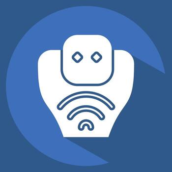 Icon Snake. related to Animals symbol. long shadow style. design editable vector