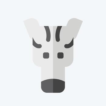 Icon Zebra. related to Animals symbol. flat style. design editable vector