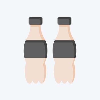 Icon Cola. related to Beverages symbol. flat style. design editable vector