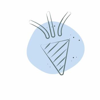 Icon Confetti. related to New Year symbol. Color Spot Style. design editable vector