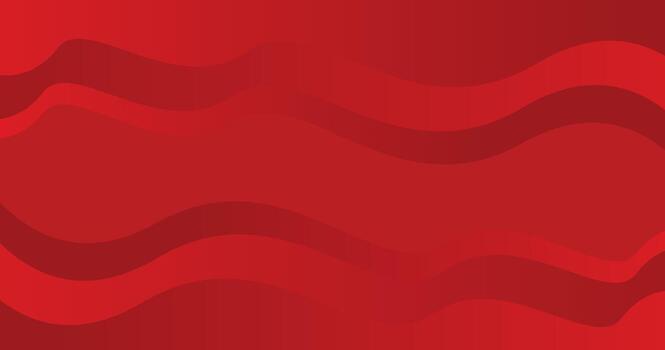 Red Abstract Background With Wavy Layers and Gradient Shades vector