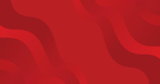 Red Gradient Abstract Background with Vibrant Wavy Patterns and Rounded Accents vector