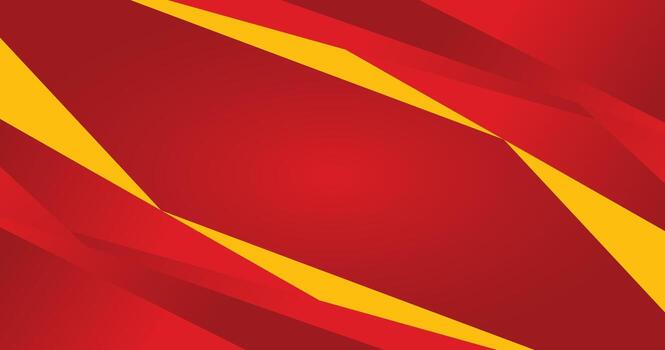 Abstract Red And Yellow Geometric Background with Angular Shapes vector