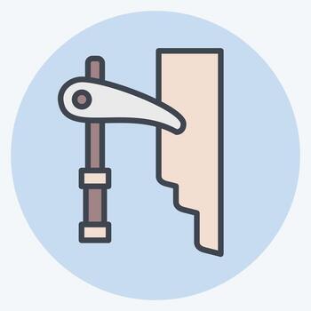 Icon Ice Pick. related to Adventure symbol. color mate style. design editable vector