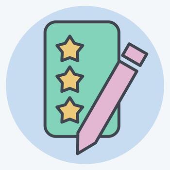 Icon Resolutions. related to New Year symbol. color mate style. design editable vector