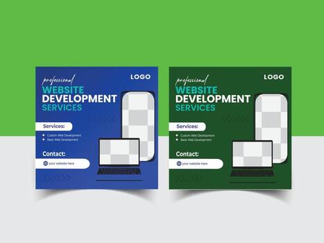 Web developer illustration for landing page, Web design development services. vector