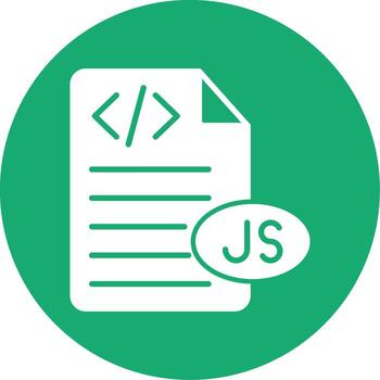 javascript código retazo glifo multi circulo vector