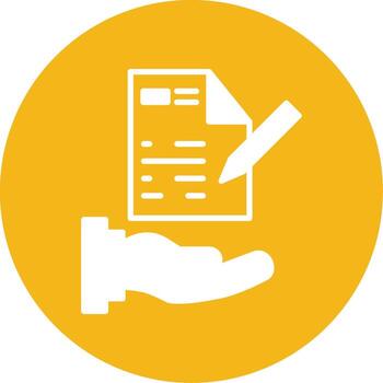 personalizado cliente proyecto propuesta glifo multi circulo vector