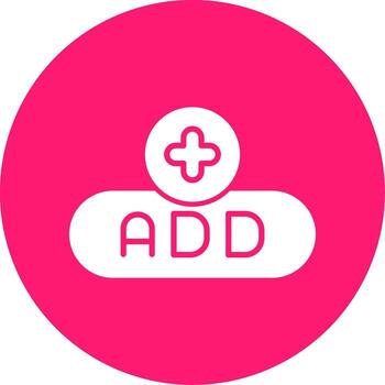 Add New Item Button Glyph Multi Circle vector