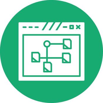 estructurado página diseño cuadrícula glifo multi circulo vector