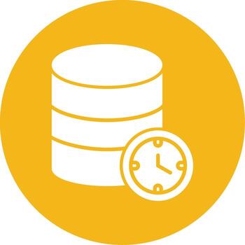 conexión se acabó el tiempo error glifo multi circulo vector