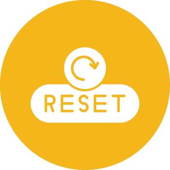 Reset Form Button Glyph Multi Circle vector