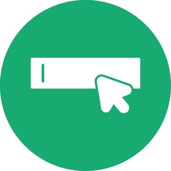 suave botón prensa glifo multi circulo vector