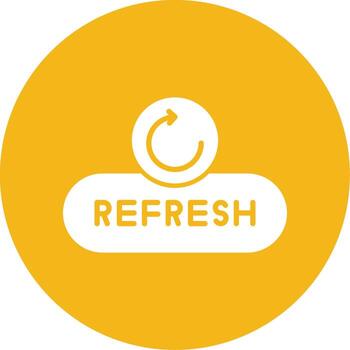 Refresh Page Button Glyph Multi Circle vector