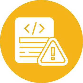 JavaScript Execution Error Glyph Multi Circle vector
