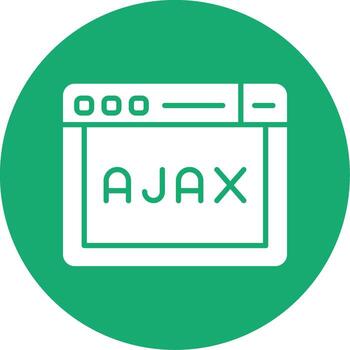 AJAX Data Request Symbol Glyph Multi Circle vector