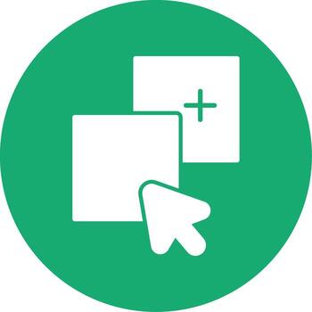 pegar portapapeles datos glifo multi circulo vector