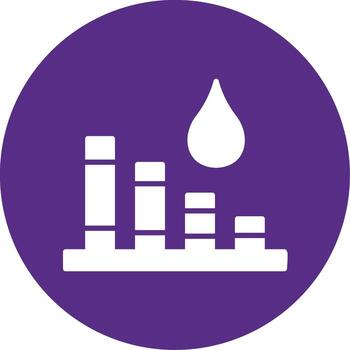 Real Time Water Data Analytics Glyph Multi Circle vector