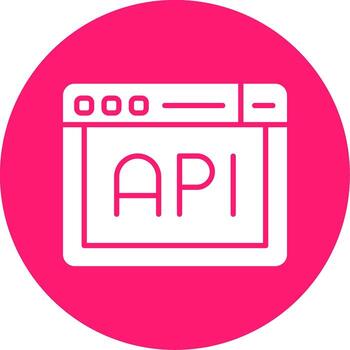 API Integration Gateway Glyph Multi Circle vector