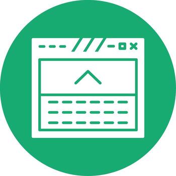 pie de página con útil Enlaces glifo multi circulo vector