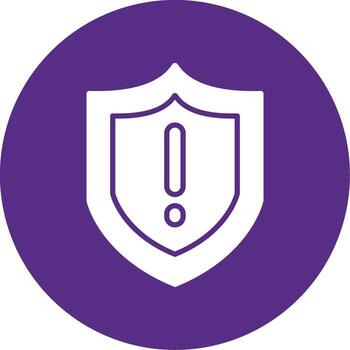 Authentication Failed Alert Glyph Multi Circle vector