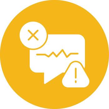 Authorization Failure Message Glyph Multi Circle vector