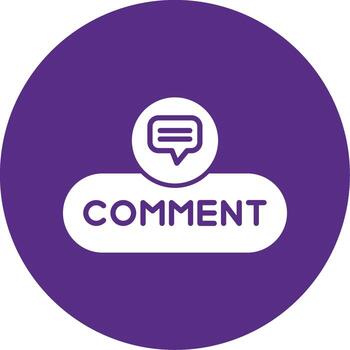 Comment Submit Button Glyph Multi Circle vector