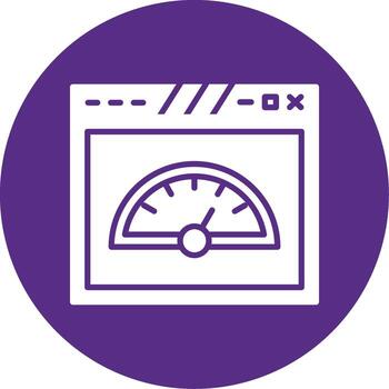 Optimized Page Speed Performance Glyph Multi Circle vector