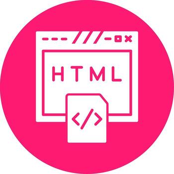 HTML Source Code Snippet Glyph Multi Circle vector