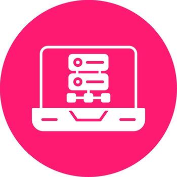 NoSQL Flexible DB Structure Glyph Multi Circle vector