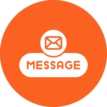 Message User Button Glyph Multi Circle vector