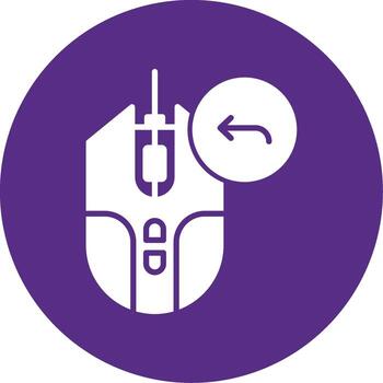 Vamos espalda botón glifo multi circulo vector