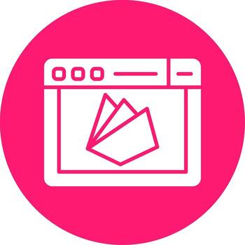 Firebase Real Time Database Glyph Multi Circle vector