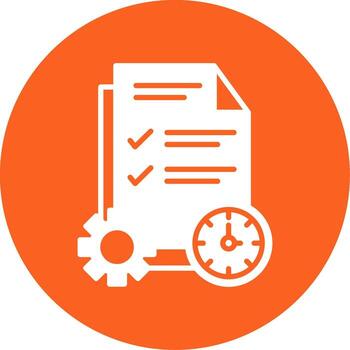 ágil proyecto administración herramienta glifo multi circulo vector