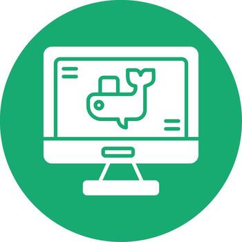 Docker Container Instance Glyph Multi Circle vector