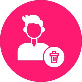 Uninstall Existing App Glyph Multi Circle vector