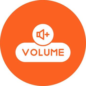 Increase Volume Button Glyph Multi Circle vector
