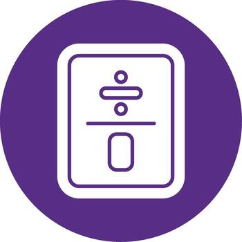 división por cero error glifo multi circulo vector