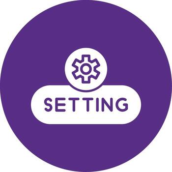 Open Settings Button Glyph Multi Circle vector