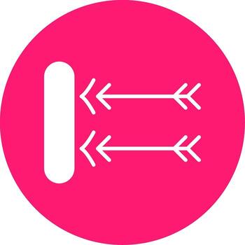 flotante punto error glifo multi circulo vector