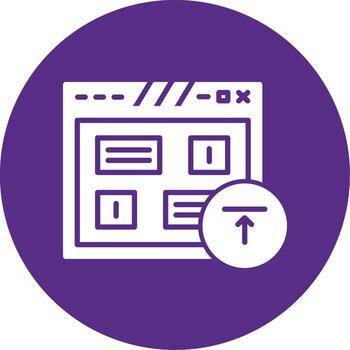 File Upload Submission Field Glyph Multi Circle vector