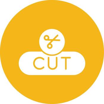 Cut Selection Button Glyph Multi Circle vector