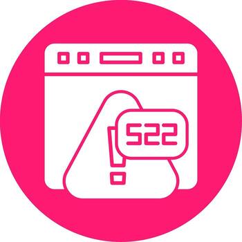 error 522 conexión cronometrado fuera glifo multi circulo vector