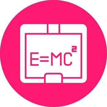 Math Equation with Variables Glyph Multi Circle vector