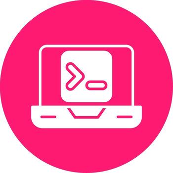 Terminal Command Console Glyph Multi Circle vector