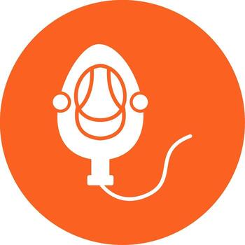 Drop Down Oxygen Mask Unit Glyph Multi Circle vector