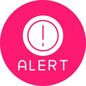 Urgent Alert Message Glyph Multi Circle vector