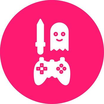 Designed Game Level Map Glyph Multi Circle vector