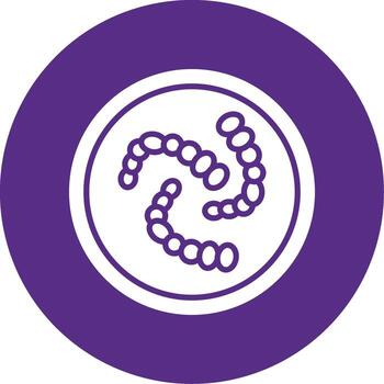 Streptococcus pneumoniae Pneumococcal Pathogen Glyph Multi Circle vector